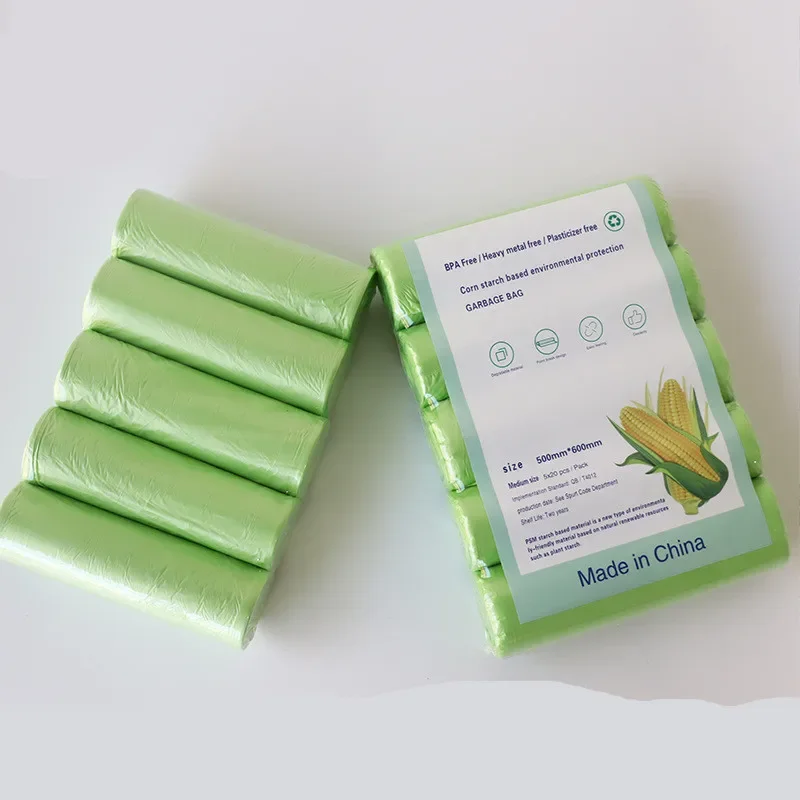 Biodegradable Bin Liner - 100 Sacos de Lixo Biodegradáveis Descartáveis