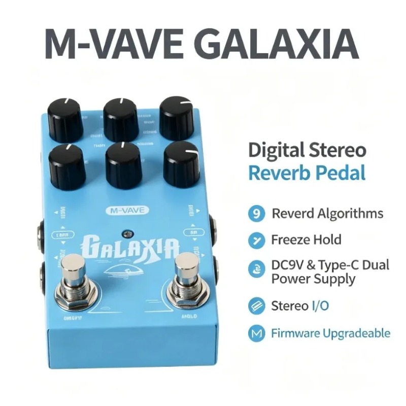 Sustainable Living Usa - Pedal de Reverb M-VAVE para Guitarra