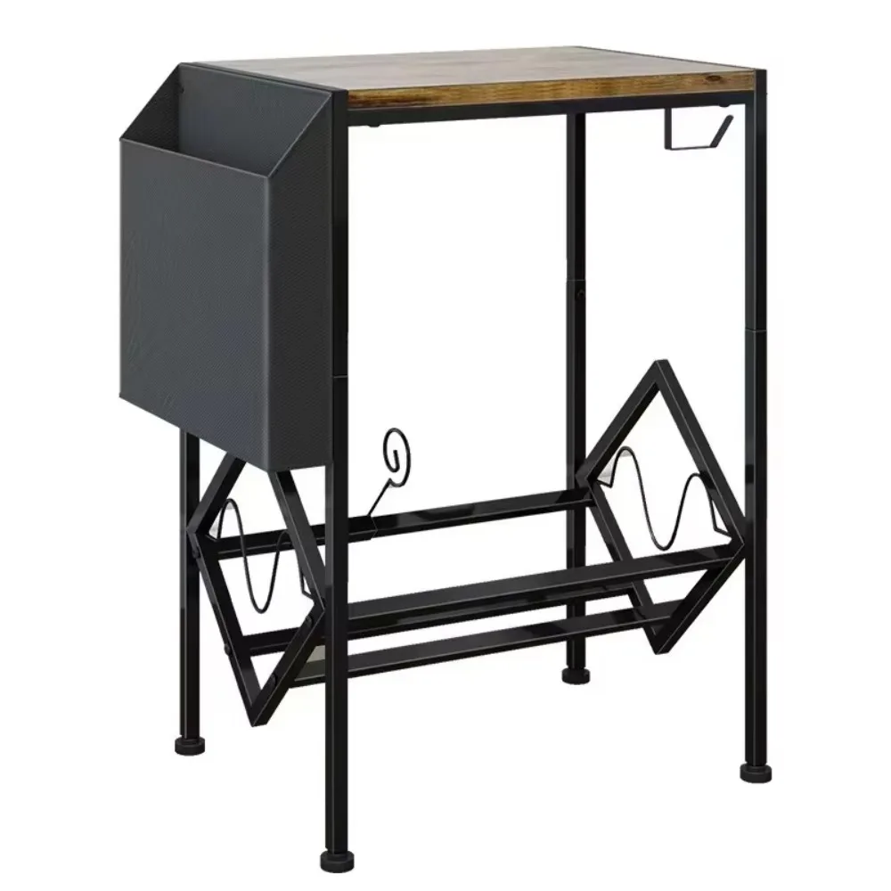 Sustainable Living Usa - Estante Moderna de Aço Carbono Brilhante