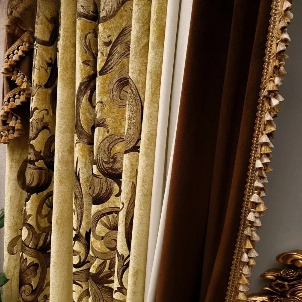Cortinas de veludo de seda fra - Sustainable Living Home avaliação e preço