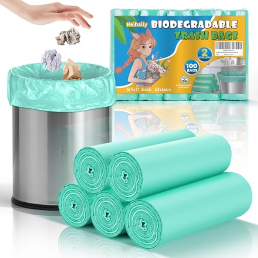 Saco de Lixo Mini Verde de 2 G - Biodegradable Bin Liner avaliação e preço
